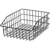 Amazon｜ネットカゴ ワイド 黒 幅28×奥行35×高さ(前10・後15)cm