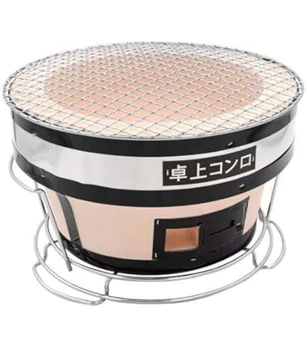 Amazon.co.jp: バーベキューコンロ（丸型） 【木炭 珪藻土七輪