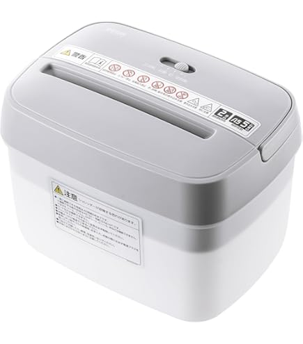 Amazon | オーム電機 ペーパーシュレッダー SHR-HV12 シルバー