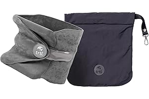 Trtl Pillow - Scientifically Proven Super Soft Neck Support Travel Pillow - Machine Washable Grey