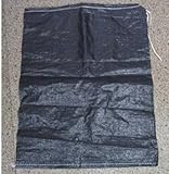 ノーブランド品 UV(紫外線対策) ブラック土嚢袋(土納袋・どのう袋・土のう袋)輸入備蓄用 50枚