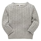 西松屋 [EFD] 無地ケーブル編みセーター 【80cm・90cm・95cm】　80　グレー