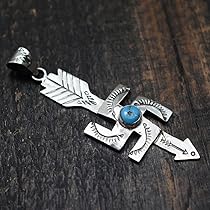 インディアンジュエリー　スワスティカ　Slver ネックレス　お買い徳品 スワティカ スワスティカ シルバー ネックレス ペンダント