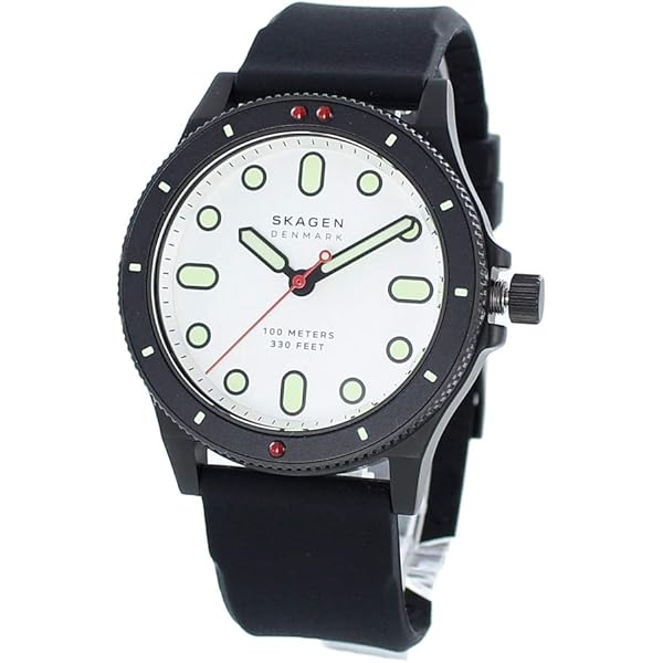 SKAGEN ブラック シリコンバンド 時計 Amazon | AAREN KULOR 41mm ミッドナイトシリコンウォッチ
