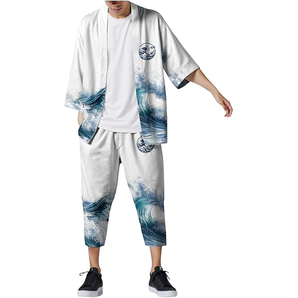 AiO JAPAN] セットアップ 和柄鬼 赤鬼or般若 長袖 SorMorLorXL 選べる4