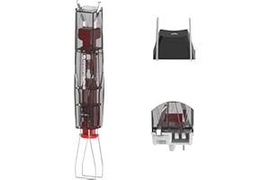 MAMBASNAKE メカニカルキーボード キー抜きシャフト抜き2in1キーキャップ外す 便利工具 キートップ抜き工具 キーキャッププラ―とスイッチプラ― クイックシャフト抜き スイッチ式 グリップ型 簡単 ― 透明黒