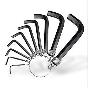 このような小ぶりな六角レンチセットは、どこに持ち運んでも重宝されます!10 PC - 直径1.5 mm-10 mmで、ほ…