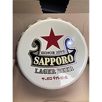 サッポロラガー　王冠壁掛け Amazon.co.jp: サッポロラガービール 赤星 壁掛け王冠