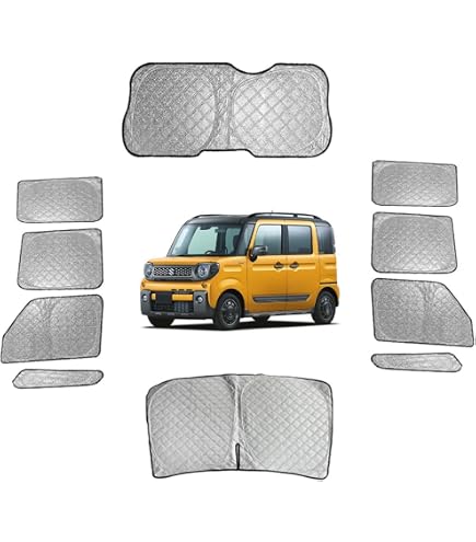 Amazon | スペーシアベース (MK33V) (R04/08～) 車用 ブラック アルミ