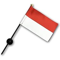 インドネシア　国旗　ヴィンテージ エンブレム インドネシア国旗ヴィンテージ エンブレム