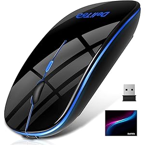 【進化版 Bluetooth5.0 & 7色LEDライト】 ワイヤレス マウス Bluetooth マウス 静音 薄型…