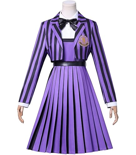 茶*し様 ウェンズデー　Wednesday　イーニッド　コスプレ衣装　ウィッグ ウェンズデー（Wednesday）イーニッド・シンクレア wig コスプレ