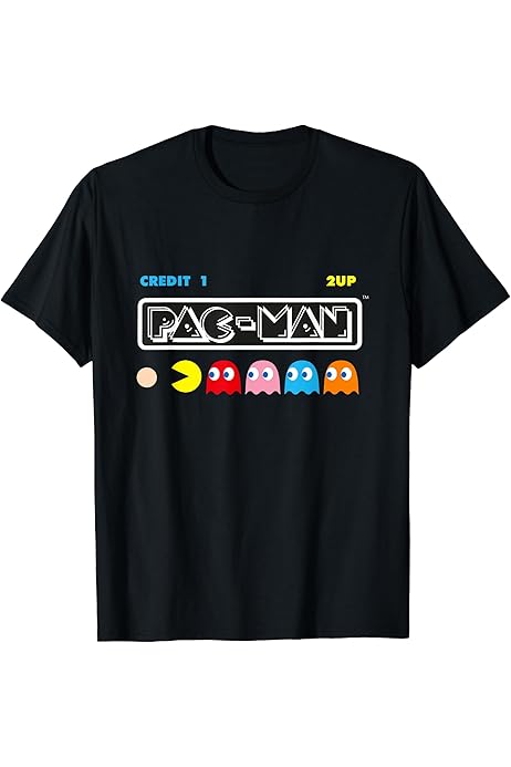 Amazon | パックマン Tシャツ | Tシャツ・カットソー 通販 
