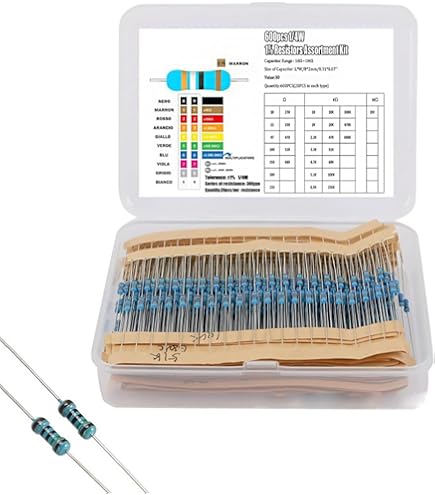 日本製 KOA 1/4W小型金属皮膜抵抗 MFS 約1700本～まとめて 小形金属皮膜抵抗 1/4W 10kΩ 茶黒黒赤茶 MFS1/4CC1002F KOA製｜電子