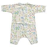 (ocean&ground) オーシャン＆グラウンド 長袖 ロンパース 1720565 新生児 肌着 Happy Tiles ベビー 赤ちゃん 女の子 男の子 ボディスーツ