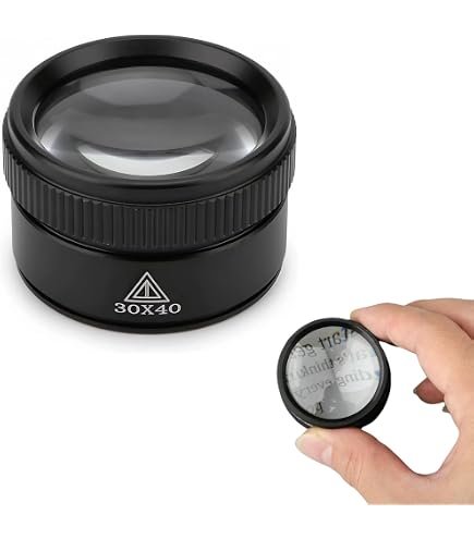 Amazon.co.jp: [高倍率10倍 0.1mm目盛]10倍ルーペ 拡大鏡 スケール 