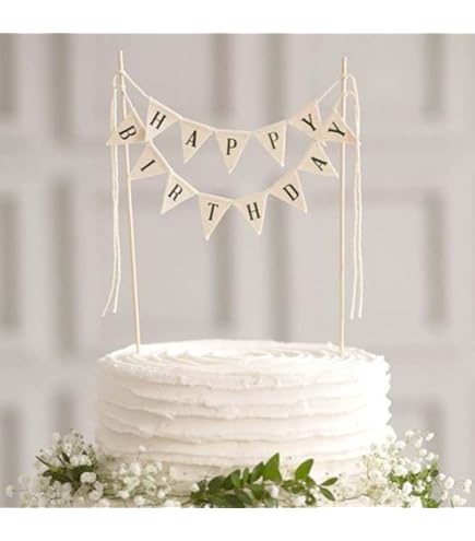 Amazon.co.jp: 【パーティーパーク 】 ケーキ 飾り ガーランド 誕生日