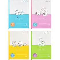 Amazon.co.jp: 山野紙業 PEANUTS ノート 5mm方眼 4冊パック スヌーピー