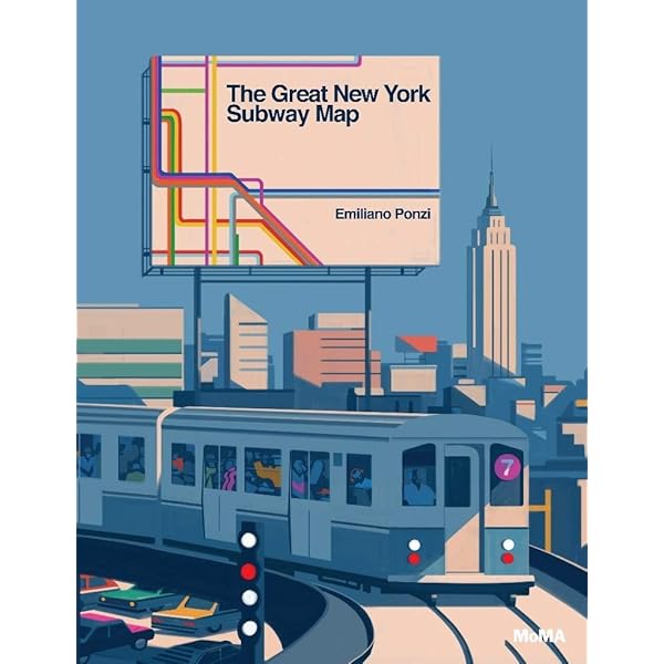 New York Transit Map The Great New York Subway Map : Ponzi, Emiliano: Amazon.com.au: Books