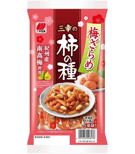 梅雨湿気対策【30キロ用】最高峰　柿渋塗り　升、すり切り板付き 梅雨 Amazon.co.jp: 三幸製菓 三幸の柿の種 梅ざらめ 118g : 食品・飲料・お酒