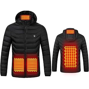 LEXOEN 電熱ジャケット USB加熱 電熱服 電熱ウェア ヒーター内蔵 暖房服 ヒートジャケット 作業服 コート ヒ… LEXOEN 電熱ジャケット USB加熱 電熱服 電熱ウェア ヒーター内蔵 暖房服 ヒートジャケット 作業服 コート ヒ…