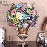 BAGEHUA 王女のハイビスカスの花のシミュレーションの花牡丹の花椿の花花花セットアーティストリビングルーム