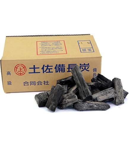 Amazon.co.jp: 上土佐備長炭 割 12kg 長さLサイズ 太さ3～5cm前後