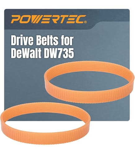 5140010-28 Planer Drive Belt 9 Ribs – 2-Pack Replacement For DeWalt DW735 & DW735X Planers