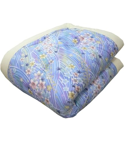 Amazon | 【日本製】 手作り ふんわり綿ふとん 和掛け布団 シングル