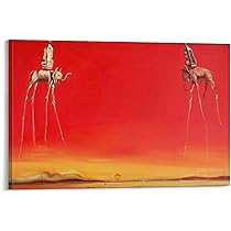 【額縁付き】 Salvador Dali ダリ A2ポスター ① Salvador Dali 額入りポスター - アンティーク、ビンテージの