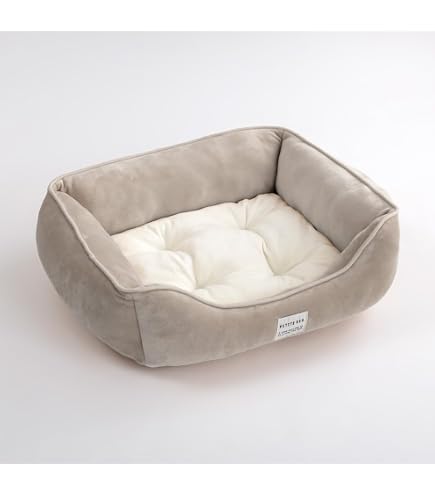 Amazon | カインズ(CAINZ) ペットのためのオーバル型ベッド L ベージュ
