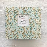 ミント&ゴールドShimmerベビーメモリーブック – Ruby Love 1st Year Baby Book