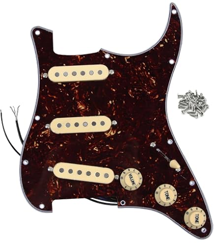 Amazon.co.jp: Fender ギターパーツ Pre-Wired Strat Pickguard