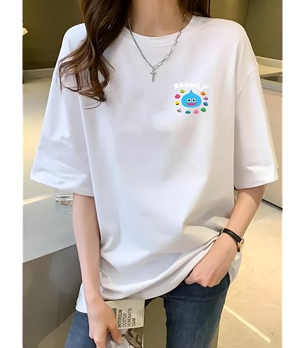 Amazon.co.jp: Tシャツ レディース メンズ Tシャツ 半袖 どーもくん 綿