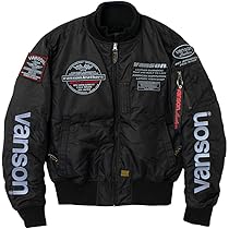★ VANSON TVS2408W BK/BK MA-1 ナイロン ジャケット VANSON 【在庫あり 即納】VANSON バンソン 2XLサイズ TVS2408W