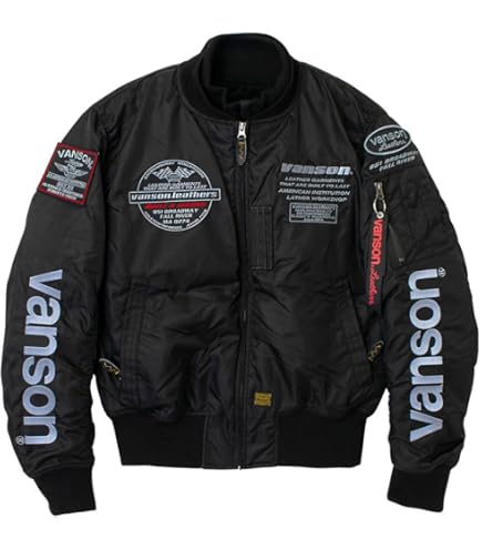 Amazon | バンソン MA-1ジャケット ベージュ Lサイズ TVS2209W