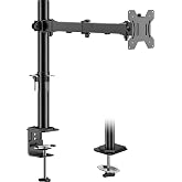 BONTEC モニターアーム 1画面 13～32インチ対応 耐荷重10kg VESA75×75・100×100mm クランプ・グロメット式 | 高さ調整・チルト・回転・スイベルに対応、ケーブル管理付きでデスク周りをすっきり整理