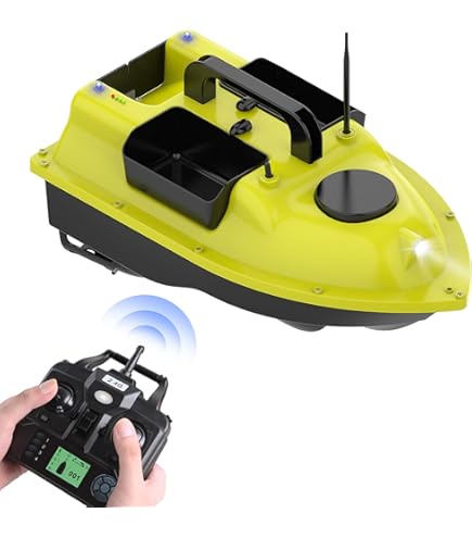 Amazon.co.jp: YINYUE ベイトボート,3つのベイトコンテナを備えたGPS