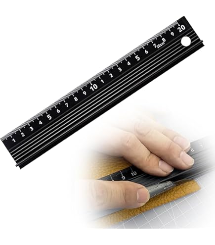 Amazon.co.jp: 直尺 定規 ステンレス 20cm アルミ直尺 メモリが