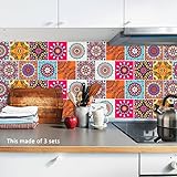 APSOONSELL キッチン壁紙シール はがせる DIY フロアシート タイル おしゃれ 20×20cm 正方形 APT5-32