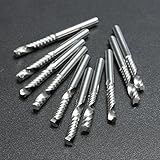 ETGtek(TM) 「1セットの新しい10PCS 3.175 X 22ミリメートルシングルフルート超硬彫刻CNCルータスパイラルビットツールは、アクリル、PVCウッドカッティング」