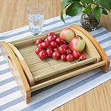 WENZHE フルーツ ラックボウルバスケボールクリエイティブ ペストリープレート バンブー 多機能、 大/小 ( サイズ さいず : 小さな ちいさな )