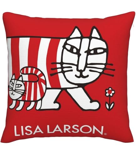 Amazon.co.jp: 丸眞 クッション LISA LARSON リサ・ラーソン スケッチ