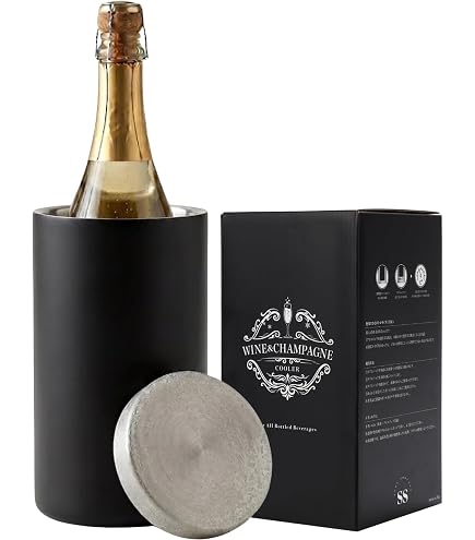 Amazon | KURASHI ワインクーラー 卓上 ステンレス 二重構造