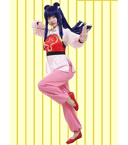 Amazon.co.jp: シャンプー コスプレ衣装 ウィッグ付き らんま1/2 中華