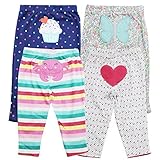 カーターズ Carter's ボディスーツ ロンパースにピッタリ ベビー ロング パンツ ボトムス 女の子 4枚セット 002 (24months(83-88cm)) [並行輸入品]