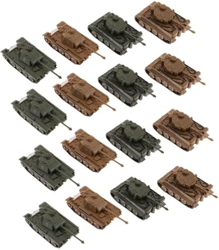 Amazon | 1/144スケール タンクモデル 16個入り 戦車プラモデル