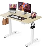 Amazon | FEZIBO 電動 昇降式デスク スタンディングデスク 幅100cm