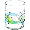 でこロックグラス 水色/緑