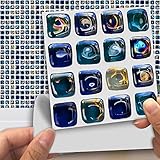 VANCORE マザック 壁紙シール 4センチ角タイル 防汚 防水 床シート 剥がせる ベッドルーム 家具リメイクシート DIY リメイク フロアシート リフォーム 10cm*10cm マザック柄 1